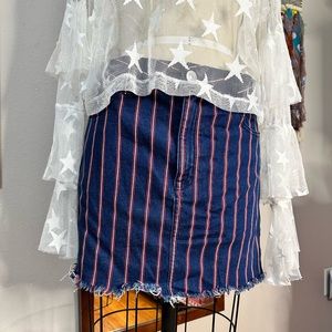 American eagle high rise mini patriotic